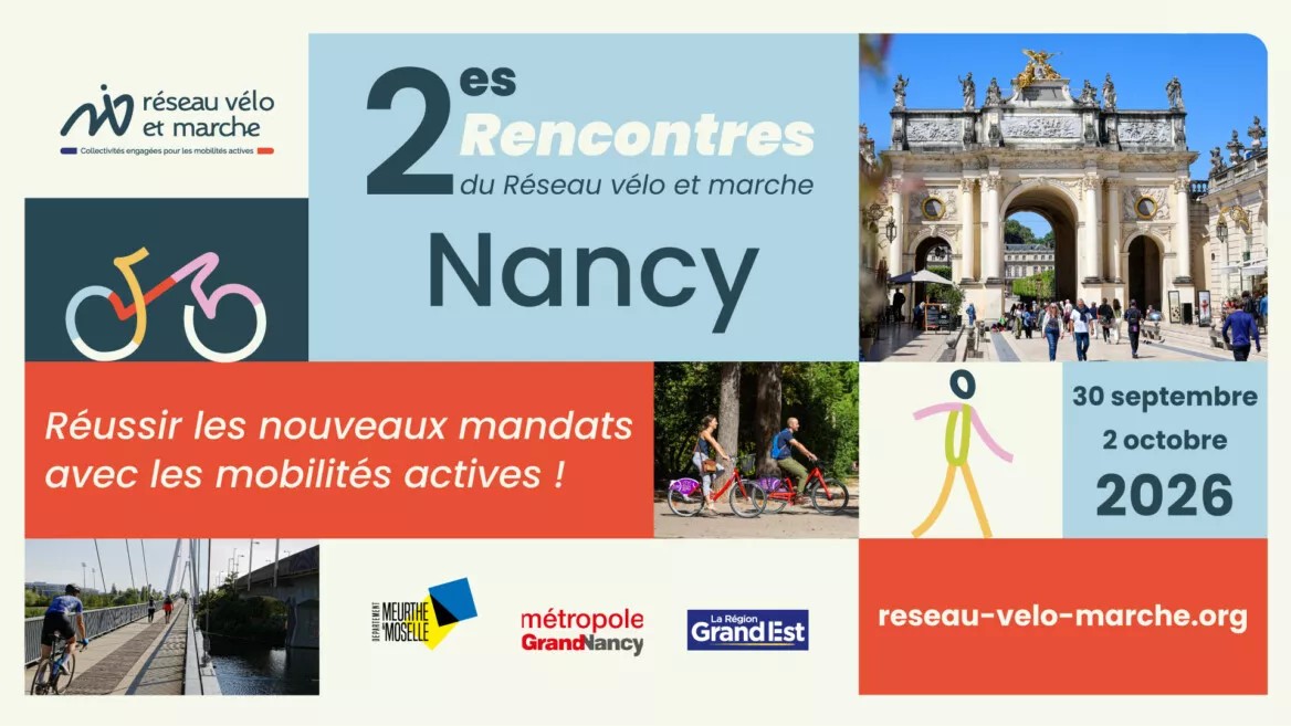 Tous en Mobilité Active aux 2es Rencontres du Réseau vélo et marche à Nancy